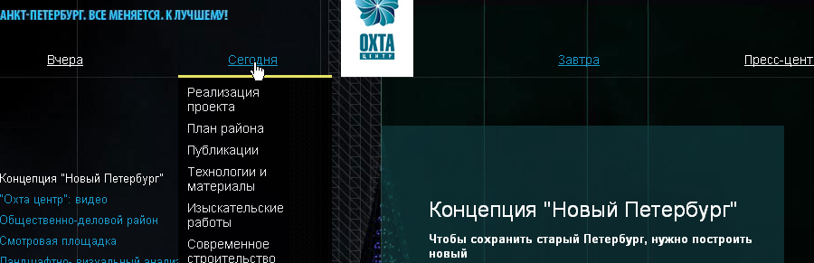 usability анализ сайта на ошибки охта центр